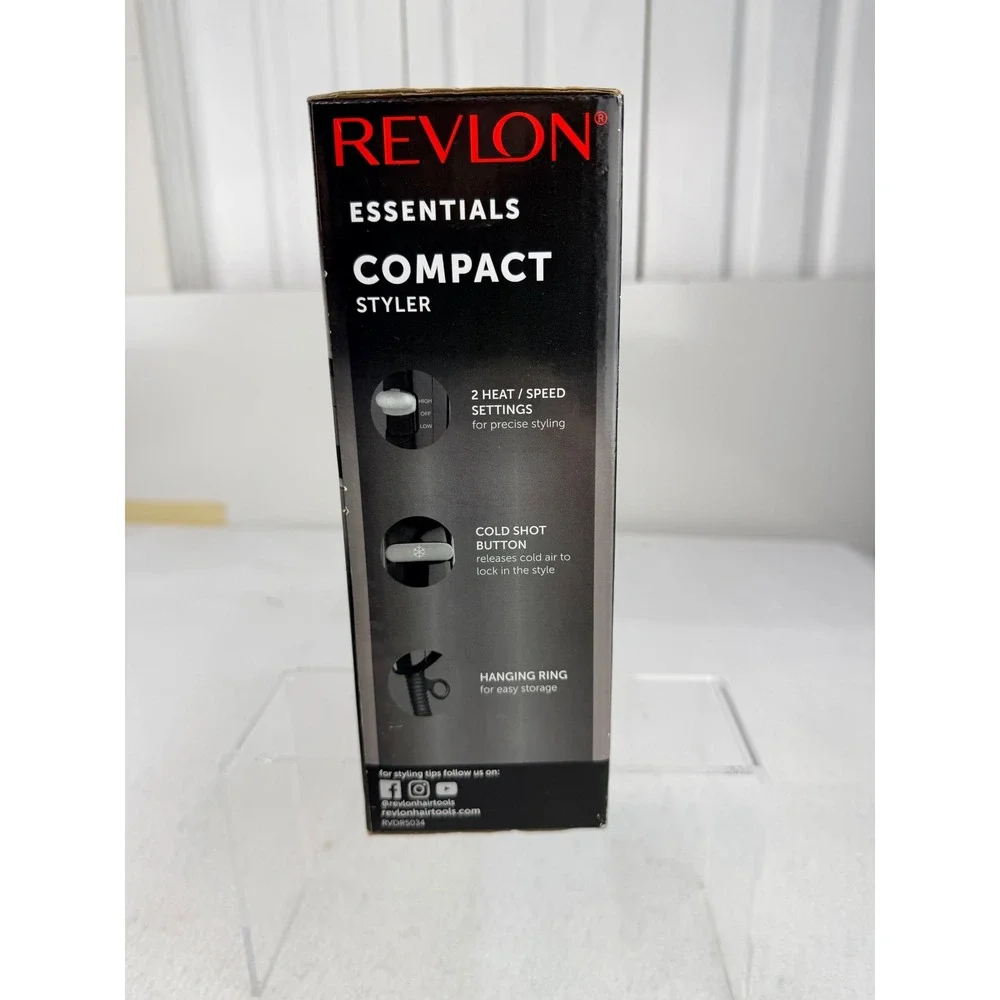 Revlon Essentials Compact Styler Hair Dryer 1875W 2 Speed Settings New Sealed